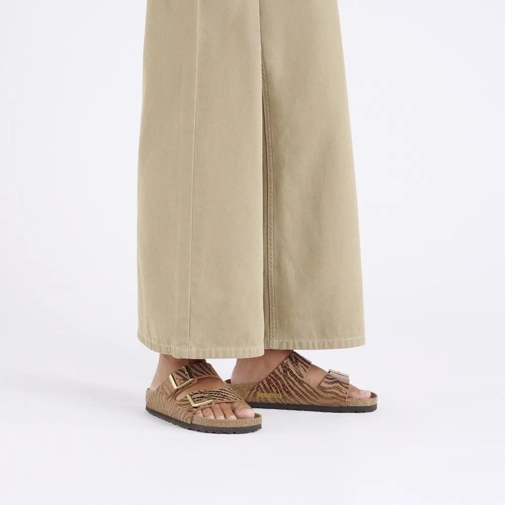 Birkenstock Arizona Synethics Pecan Zebra Print Sandal - Picture 7 of 8